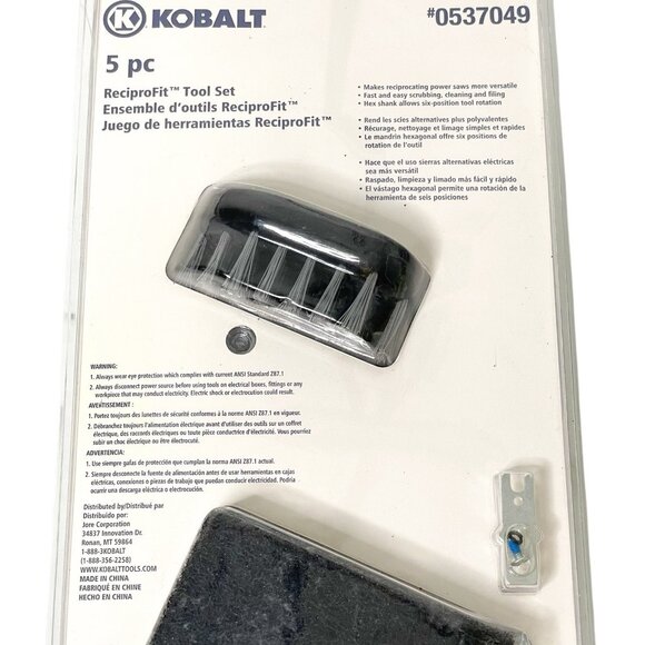 Kobalt 5 Pc ReciproFit Tool Set Reciprocating Saw Attachments 0537049 NEW - Picture 5 of 5